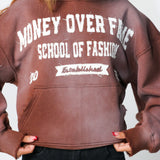 School of Fashion Distressed Hoodie