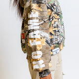 School of Fashion Camo Zip Up Hoodie
