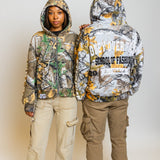 School of Fashion Camo Zip Up Hoodie