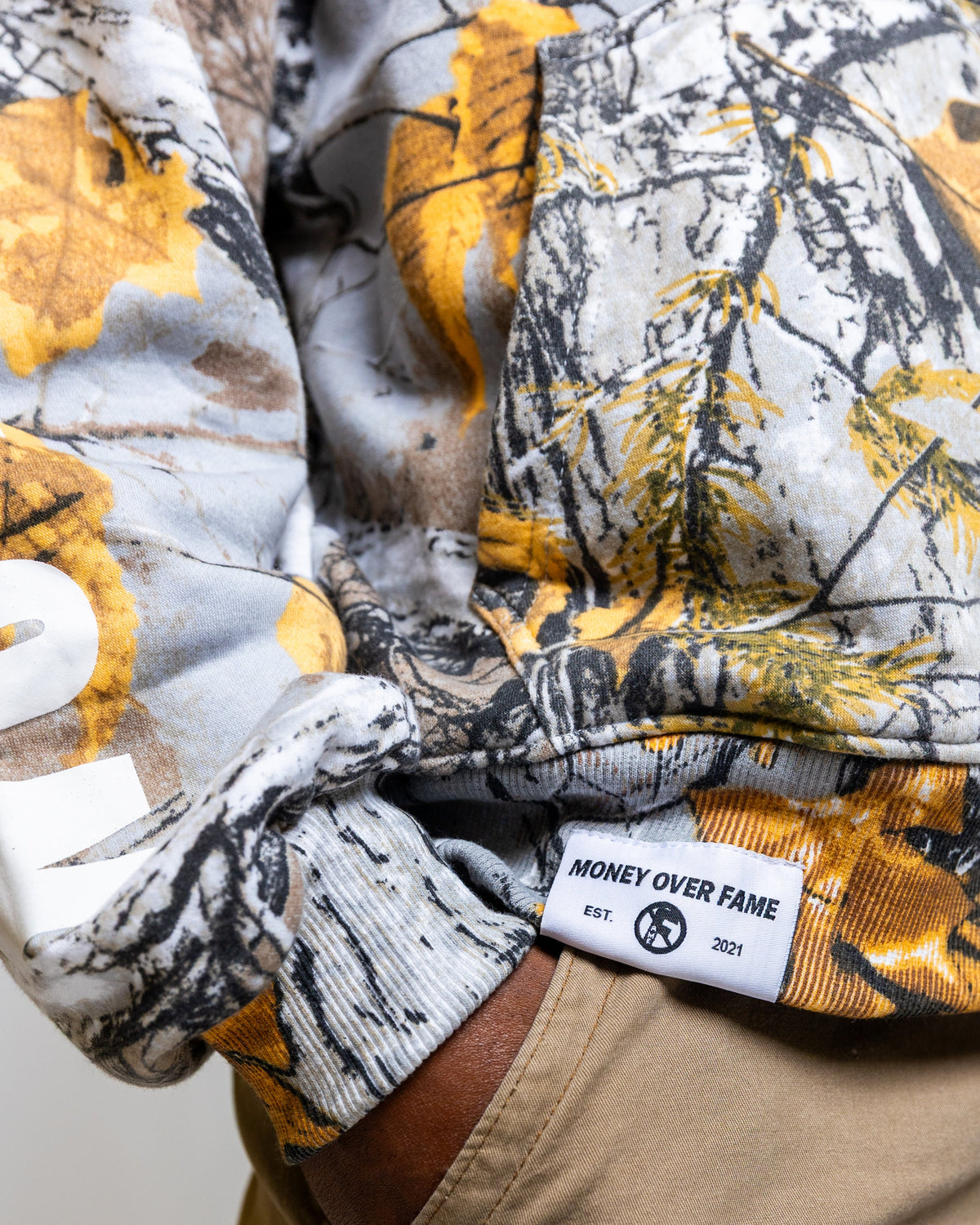 School of Fashion Camo Zip Up Hoodie