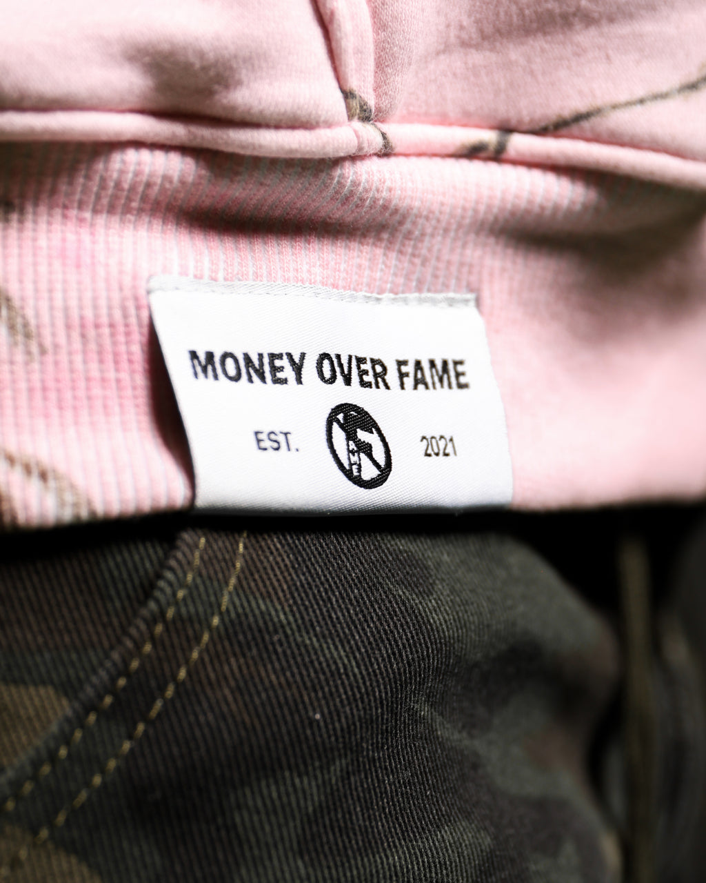 School of Fashion Camo Zip Up Hoodie