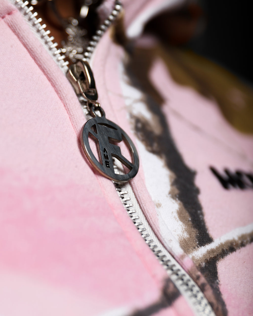 School of Fashion Camo Zip Up Hoodie